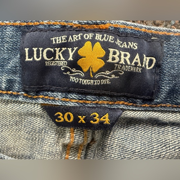 Lucky Brand Men's 30X34 (inseam 32) 410 Athletic Fit Mens Straight Jeans - Picture 4 of 14